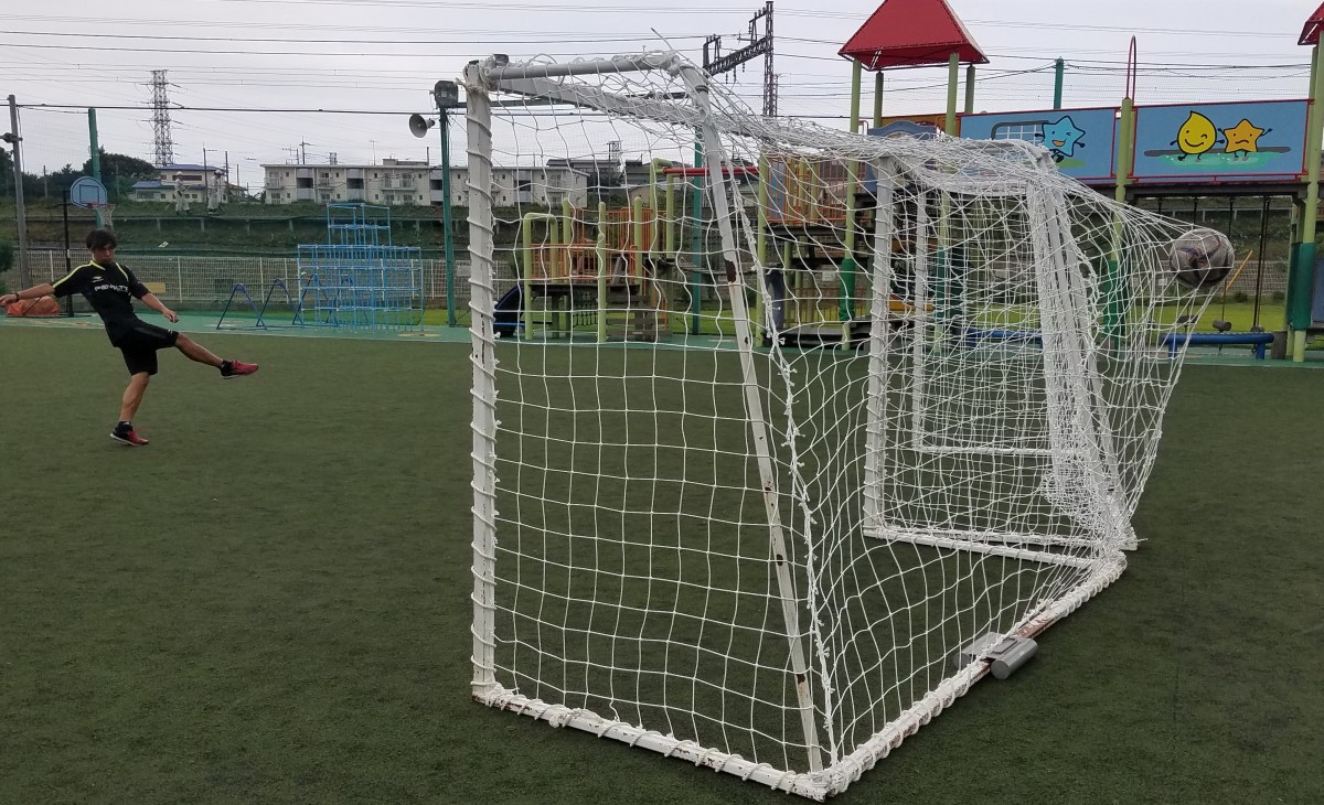 １４．ゴールネットを揺らす！